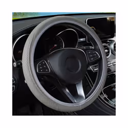 37-39cm Car Steering Wheel Cover Skidproof Auto Steering- Wheel Cover - Gray