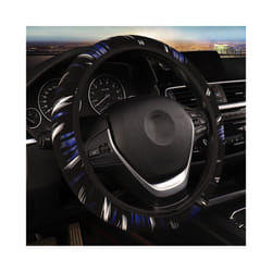 1Pc Car Accessories Wheel Cover on The Steering Wheel Braid on The Steering - Blue
