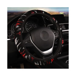 1Pc Car Accessories Wheel Cover on The Steering Wheel Braid on The Steering - Red