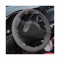 Car Steering Wheel Braid Cover Needles And Thread Artificial Leather Car - Black Red Thread