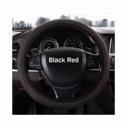 Universal Car Steering Wheel Cover Skidproof Auto Steering- Wheel Cover - Black Red
