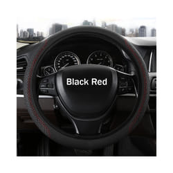 Universal Car Steering Wheel Cover Skidproof Auto Steering- Wheel Cover - Black Red