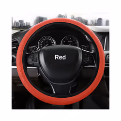 Universal Car Steering Wheel Cover Skidproof Auto Steering- Wheel Cover - Red
