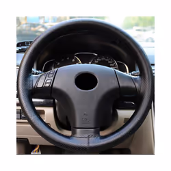 Braid On Steering Wheel Car Steering Wheel Cover With Needles and Thread - Beige