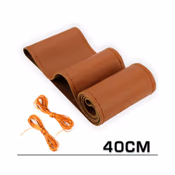 Universal Car Steering Wheel Braid Cover Extra Large 40 42 45 47 50CM - Brown-40CM