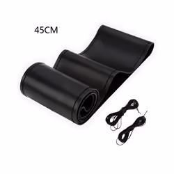 40CM 42CM 45CM 47CM 50CM Car Truck Extra Large Artificial Leather Steering - 45CM Black