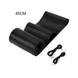 40CM 42CM 45CM 47CM 50CM Car Truck Extra Large Artificial Leather Steering - 45CM  Black