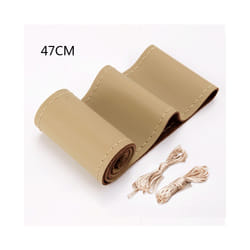 40CM 42CM 45CM 47CM 50CM Car Truck Extra Large Artificial Leather Steering - 47CM  Beige
