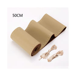 40CM 42CM 45CM 47CM 50CM Car Truck Extra Large Artificial Leather Steering - 50CM  Beige