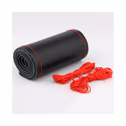 40CM 42CM 45CM 47CM 50CM Car Truck Extra Large Artificial Leather Steering - 50CM  Black