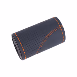 DIY Car Steering Wheel Cover Universal 38cm Braiding Cover For Steering - Orange Line