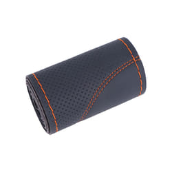 DIY Car Steering Wheel Cover Universal 38cm Braiding Cover For Steering - Orange Line