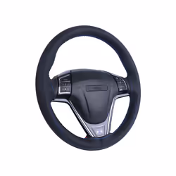 DIY Car Steering Wheel Cover Universal 38cm Braiding Cover For Steering - Orange Line