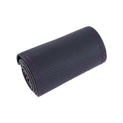 DIY Car Steering Wheel Cover Universal 38cm Braiding Cover For Steering - Purple Line