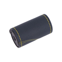 DIY Car Steering Wheel Cover Universal 38cm Braiding Cover For Steering - Yellow Thread