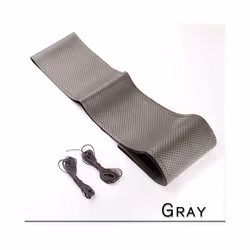 38cm 15inch Car Steering Wheel Braid Cover Artificial leather Needles - B-GRAY