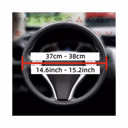 DIY Car Steering Wheel Cover For 38cm 15inch Universal Auto Interior Accessories - Beige