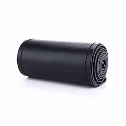 Artificial Leather Car Steering Wheel Cover With Needles and Thread Diameter - black thread