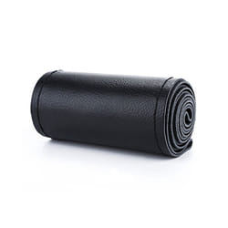 Artificial Leather Car Steering Wheel Cover With Needles and Thread Diameter - black thread