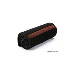 Black Suede Braid On Steering Wheel Car Steering Wheel Cover Diameter - CoffeMarkBlackThread
