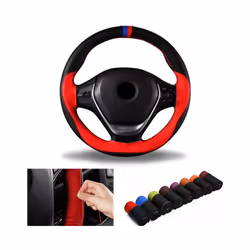 Sports Leather Steering Wheel Case Microfiber Leather Car Wheel Cover - CA245-6