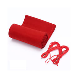 Flocking Leather Car Steering Wheel Cover Stitch Universal 38cm Car Wheel - CA248-R