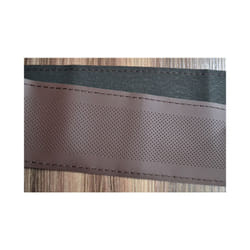 Braid On Steering Wheel 38cm Hand-stitched Car Steering Wheel Cover Soft - brown