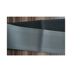 Braid On Steering Wheel 38cm Hand-stitched Car Steering Wheel Cover Soft - gray