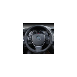 Genuine Leather Car Steering Wheel Cover Soft Anti slip Steering-Wheel - Black Black