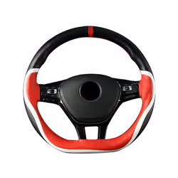 New 38CM Braiding Car Steering Wheel Cover Leather Braid On The Steering - CA527-O