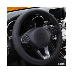 10 Colors Car Steering Wheel Cover Universal Volant Braid on the Steering-wheel - Black
