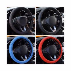10 Colors Car Steering Wheel Cover Universal Volant Braid on the Steering-wheel - Coffee