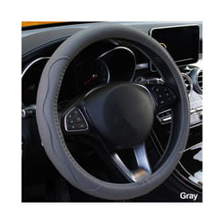 10 Colors Car Steering Wheel Cover Universal Volant Braid on the Steering-wheel - Gray