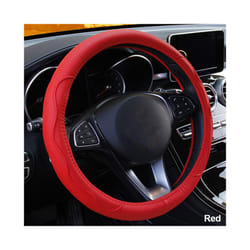 10 Colors Car Steering Wheel Cover Universal Volant Braid on the Steering-wheel - Red