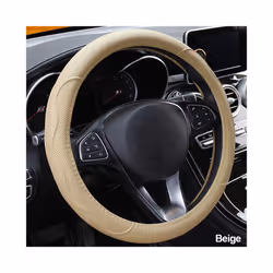 10 Colors Car Steering Wheel Cover Universal Volant Braid on the Steering-wheel - Beige