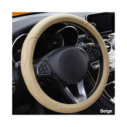 10 Colors Car Steering Wheel Cover Universal Volant Braid on the Steering-wheel - Beige