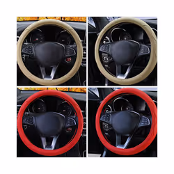 10 Colors Car Steering Wheel Cover Universal Volant Braid on the Steering-wheel - Black Blue