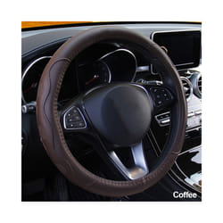10 Colors Car Steering Wheel Cover Universal Volant Braid on the Steering-wheel - Coffee