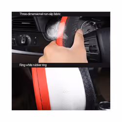 Car Steering Wheel Covers 37-38cm Universal PU Leather Steering-wheel - Orange