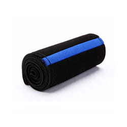 Suede Leather 38cm DIY Car Steering Wheel Cover Braid With Needles Thread - Blue