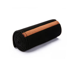 Suede Leather 38cm DIY Car Steering Wheel Cover Braid With Needles Thread - Brown