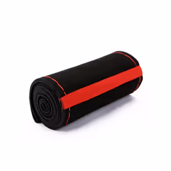 Suede Leather 38cm DIY Car Steering Wheel Cover Braid With Needles Thread - Red