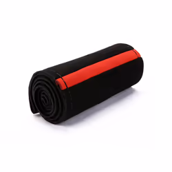 Suede Leather 38cm DIY Car Steering Wheel Cover Braid With Needles Thread - Red black wirre