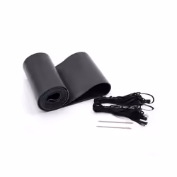 Genuine Leather Braid Car Steering Wheel Cover With Needles Thread Automobile - Smooth Black