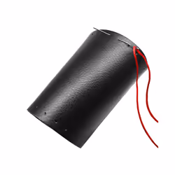 Genuine Leather Braid Car Steering Wheel Cover With Needles Thread Automobile - Smooth Black