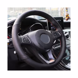 Customized Car Steering Wheel Cover For Mercedes Benz W639 Viano 2006-2011/Vito - White