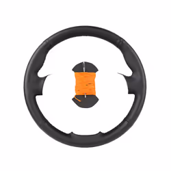 DIY Customized Car Steering Wheel Cover For BMW E83 X3 2003-2010 E53 X5 - Orange