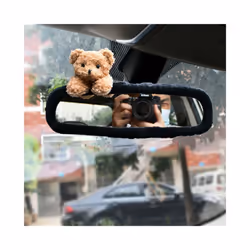 New cute bear rabbit chicken rearview mirror cover cartoon Korea rear - NO.1