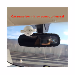 New cute bear rabbit chicken rearview mirror cover cartoon Korea rear - NO.2
