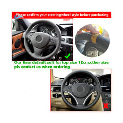 Braid on Steering Wheel For BMW M Sport 1 3 Series M3 E90 E92 E93 E81 - pls contact